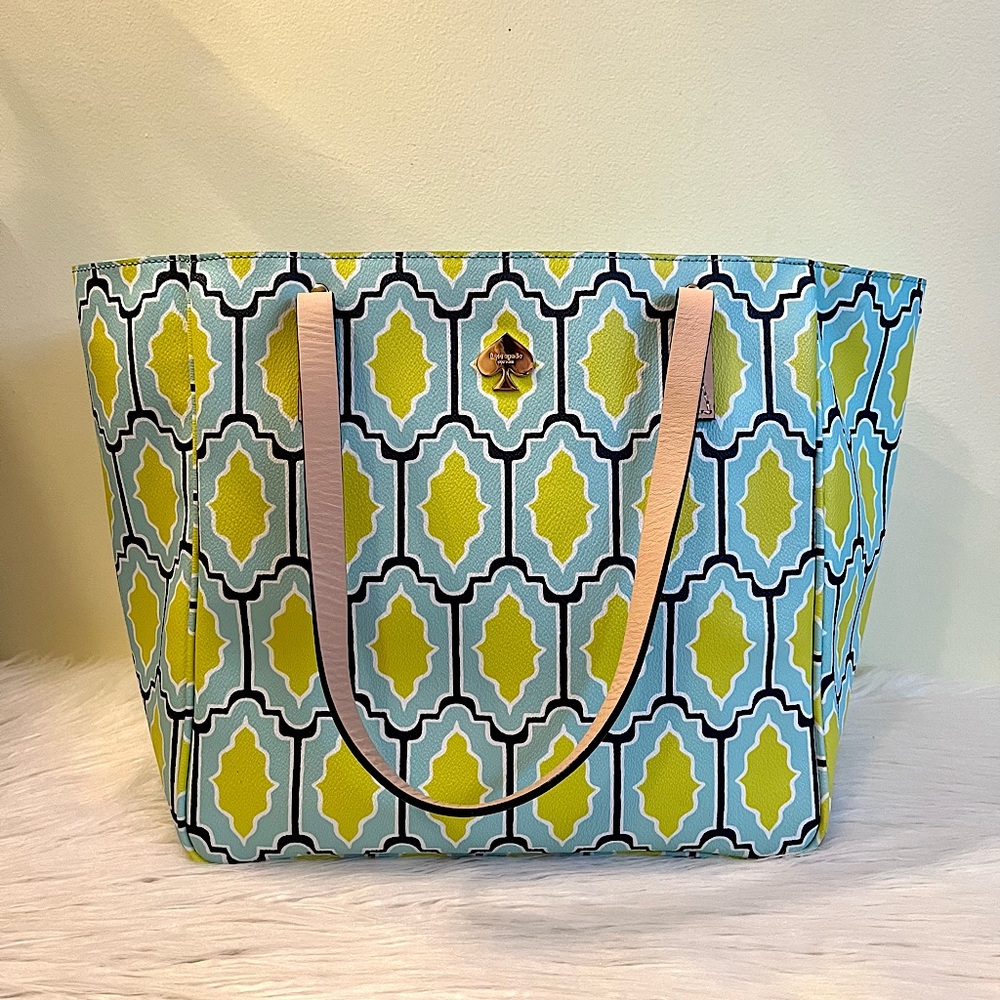 Kate Spade Large Cabana Tile Tote Bag - Picture 1 of 6